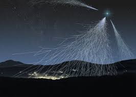 a picture of a cosmic ray shower