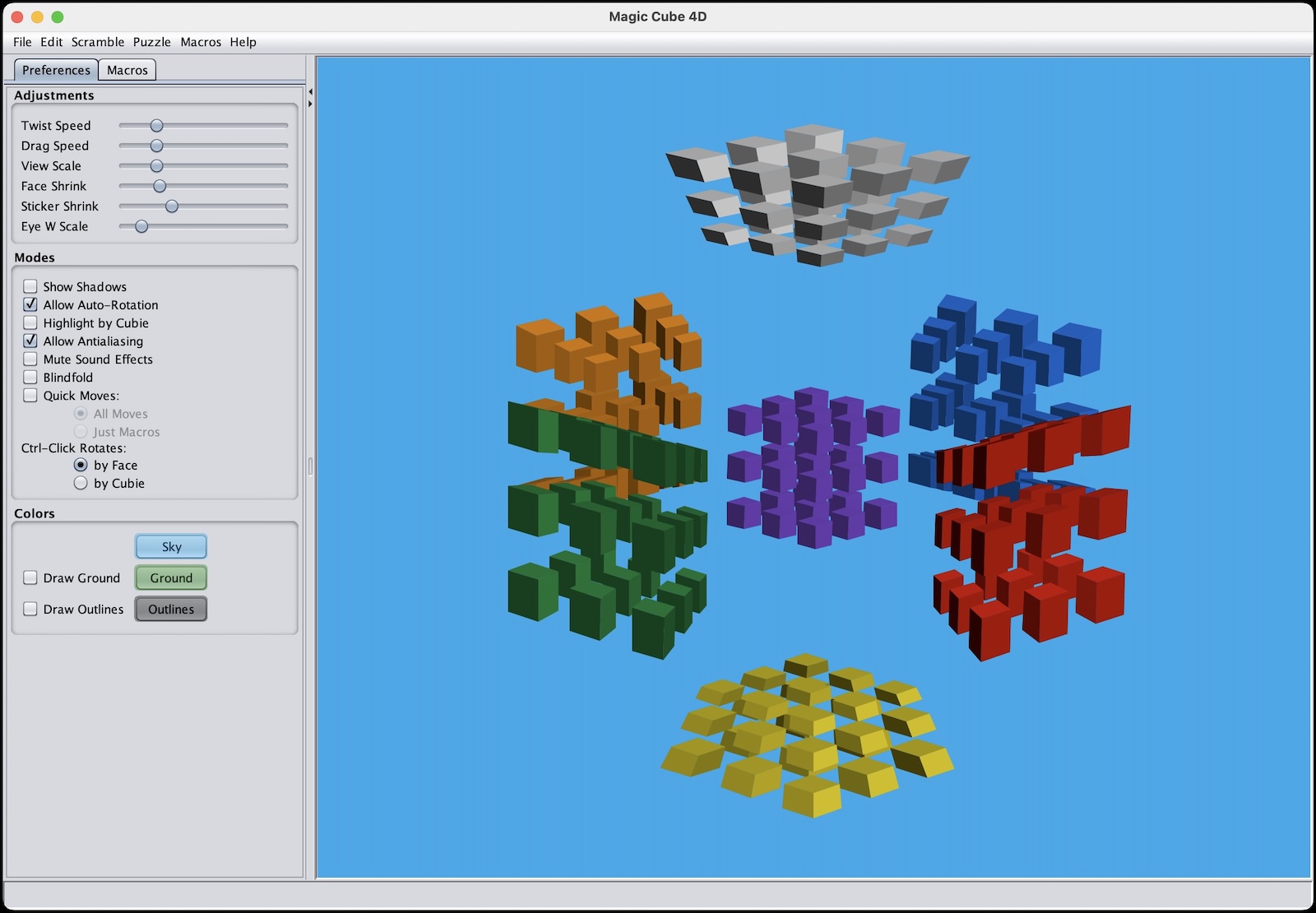 The original MagicCube4D desktop app